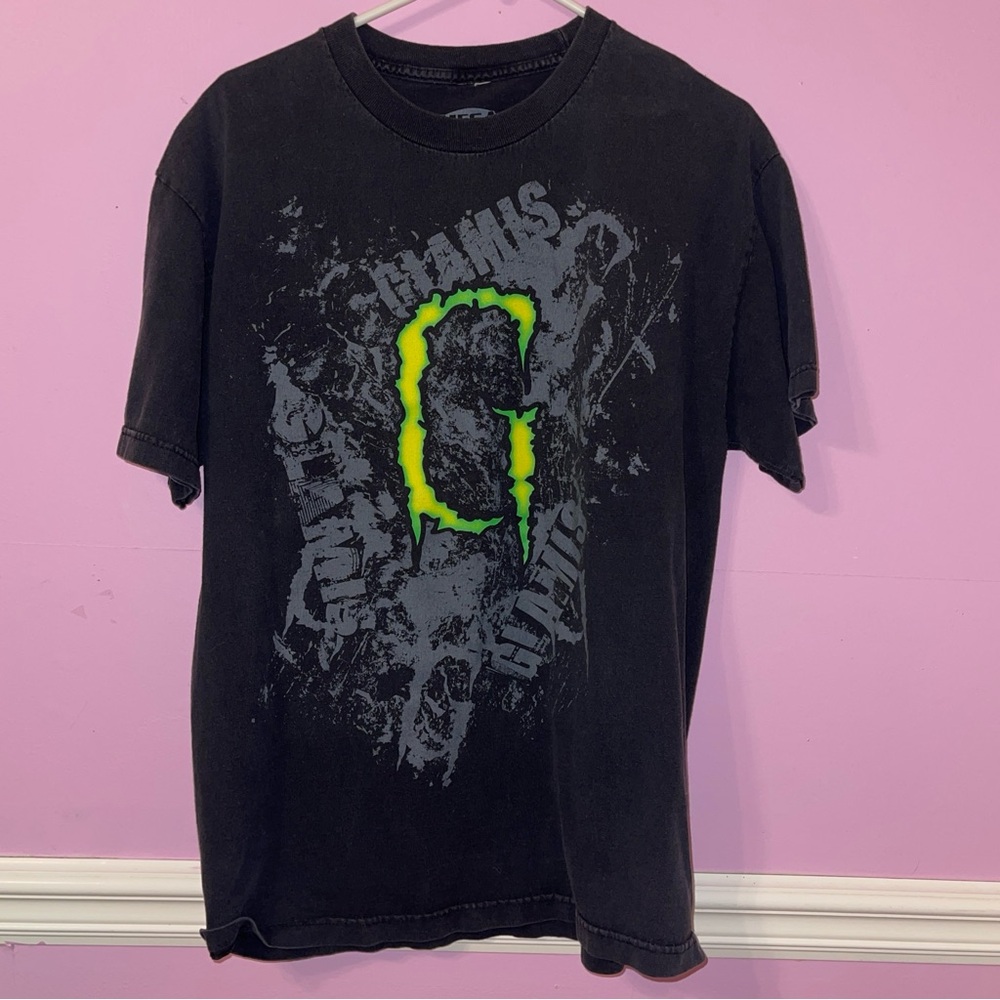 RARE Vintage Y2K glamis monster energy drink graphic t shirt top motocross